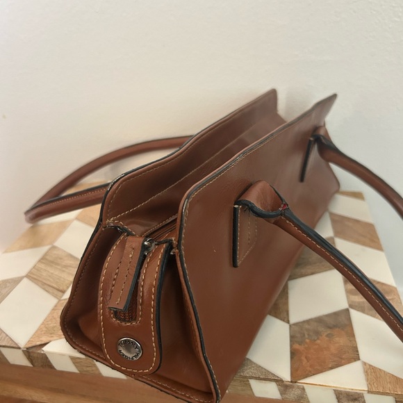 Vintage Tommy Hilfiger Brown Leather Shoulder Bag - Picture 5 of 8